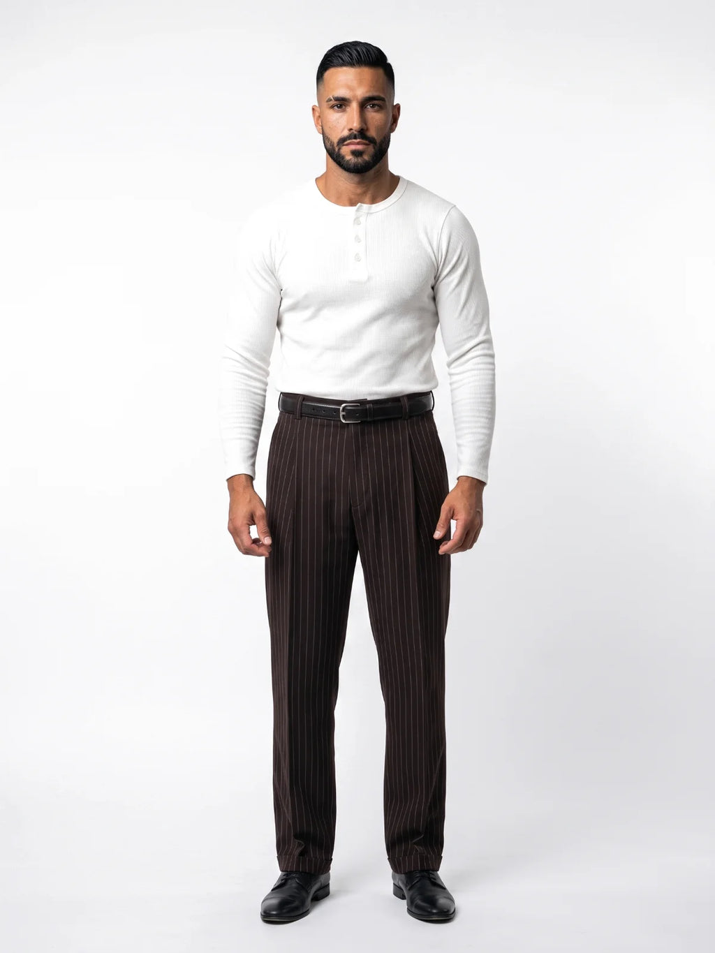 Bruno Valls - PELAYO - Pantalón baggy de raya diplomática - imagen 5