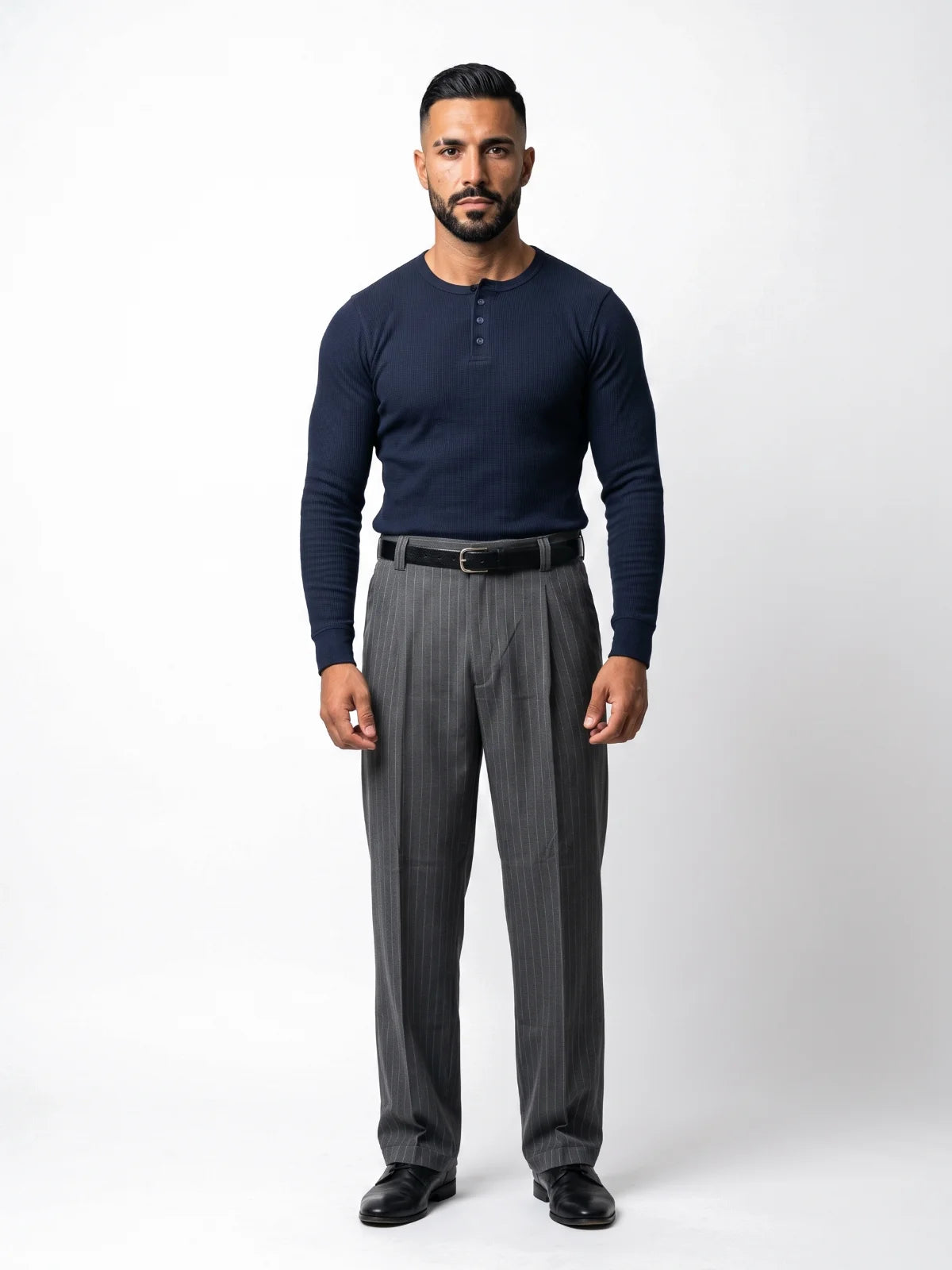 Bruno Valls - PELAYO - Pantalón baggy de raya diplomática - imagen 10