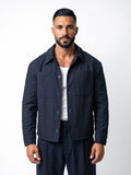 RAFAEL cazadora baggy azul marino – vista frontal – Bruno Valls