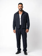 RAFAEL cazadora baggy azul marino – look completo – Bruno Valls