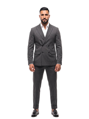 RICARDO - Traje cruzado gris™