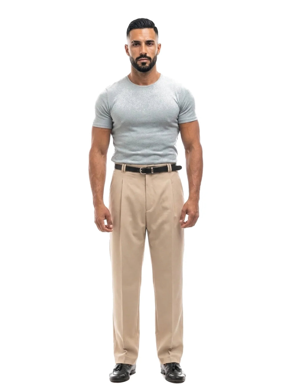 Bruno Valls - camiseta efecto lino verde agua - vista frontal