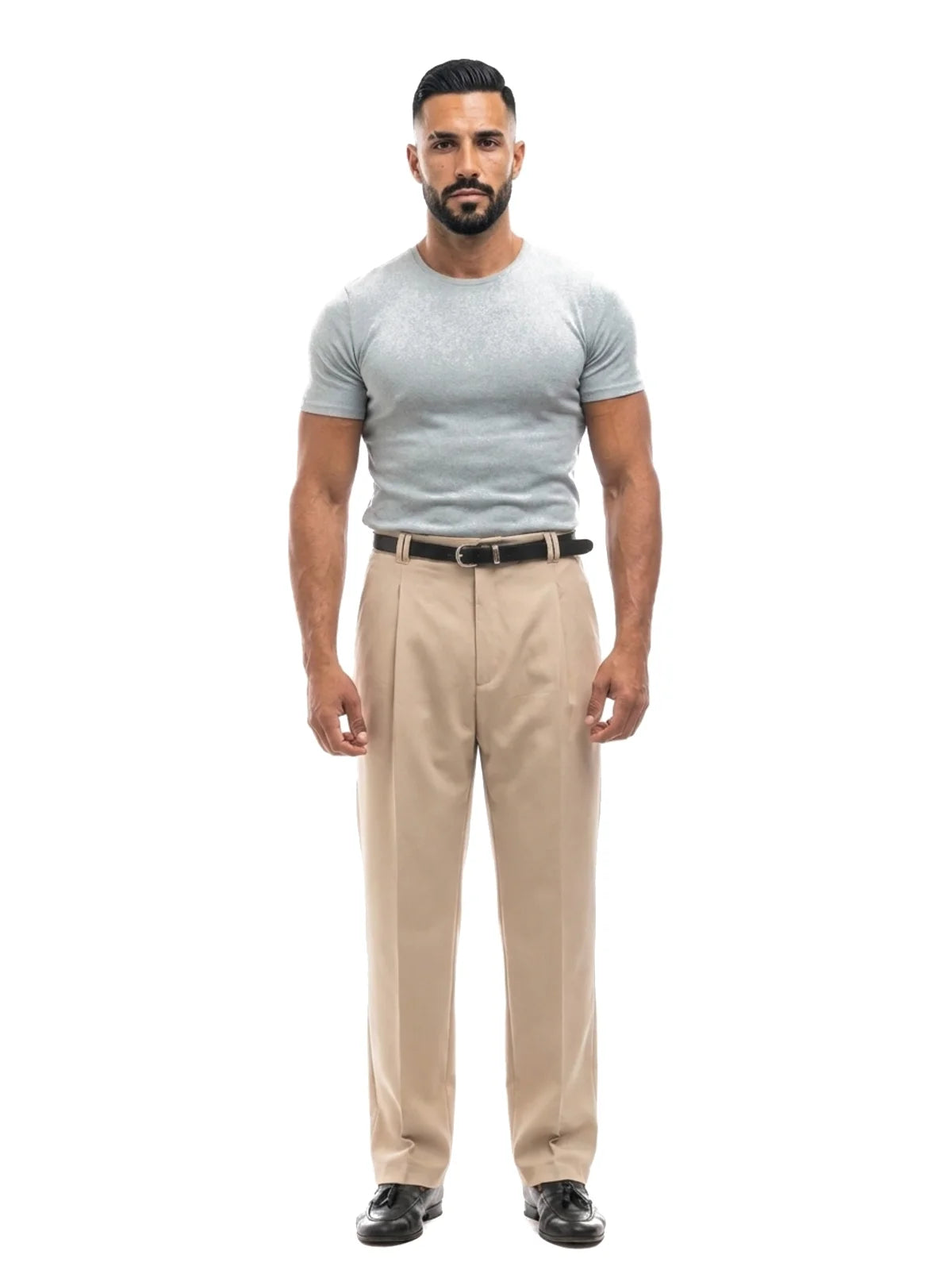 Bruno Valls - camiseta efecto lino verde agua - vista frontal