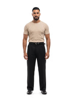 Bruno Valls - camiseta efecto lino beige - vista frontal