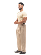 Bruno Valls - camiseta efecto lino amarillo - vista look