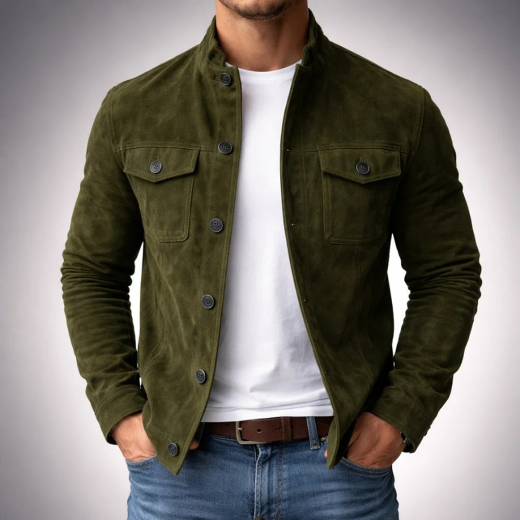 Bruno Valls - HERNÁN - Sobrecamisa efecto ante - imagen 1