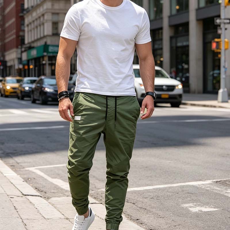 Bruno Valls - ALONSO - Pantalón jogger de sarga técnica - imagen 2