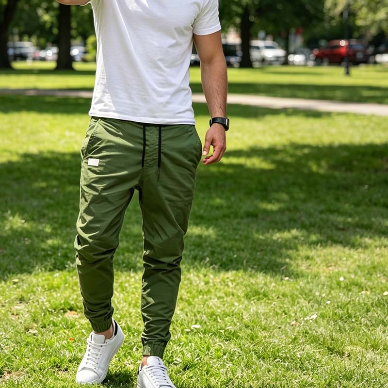 Bruno Valls - ALONSO - Pantalón jogger de sarga técnica - imagen 1
