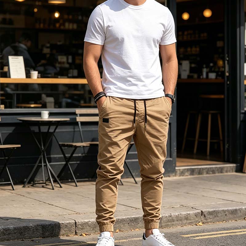 Bruno Valls - ALONSO - Pantalón jogger de sarga técnica - imagen 4
